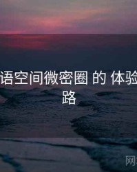 围绕 秘语空间微密圈 的 体验改进 思路