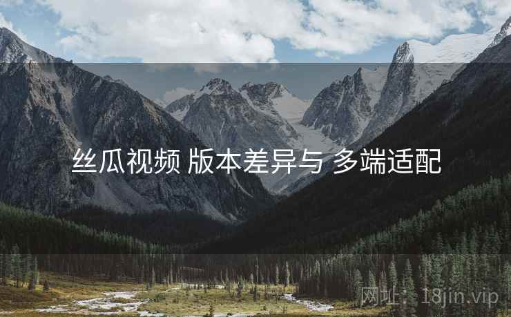 丝瓜视频 版本差异与 多端适配