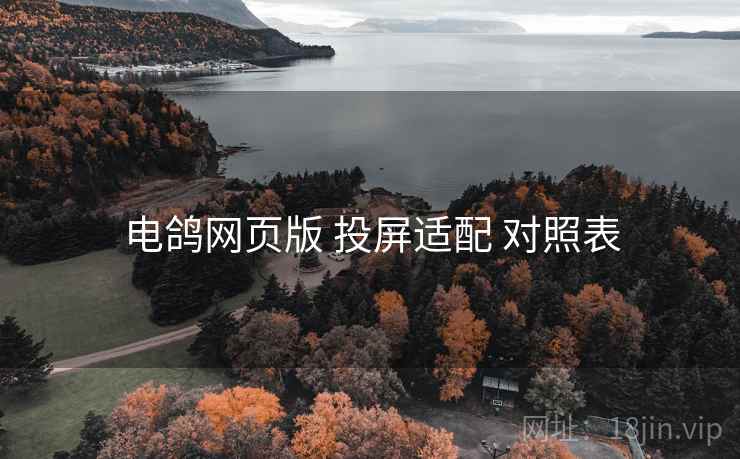 电鸽网页版 投屏适配 对照表