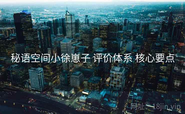 秘语空间小徐崽子 评价体系 核心要点