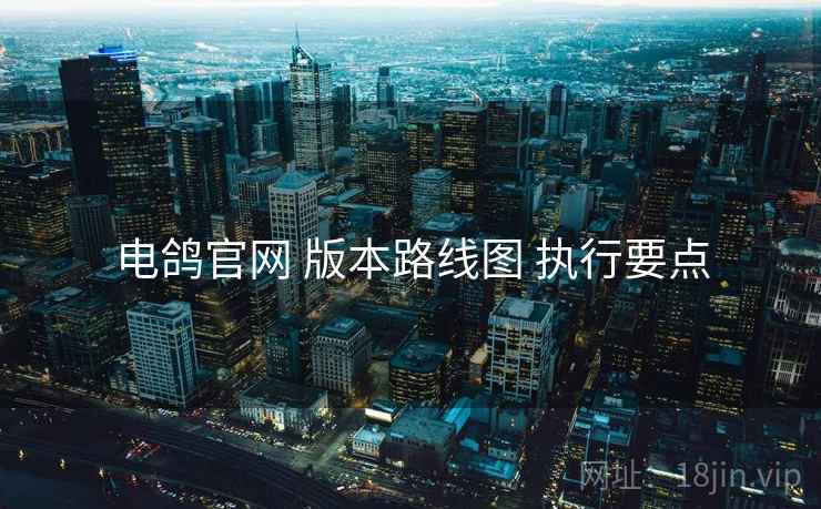 电鸽官网 版本路线图 执行要点