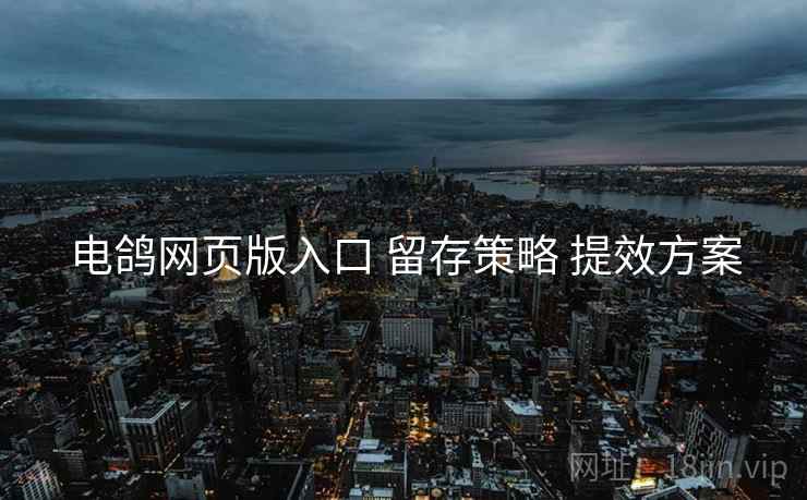 电鸽网页版入口 留存策略 提效方案