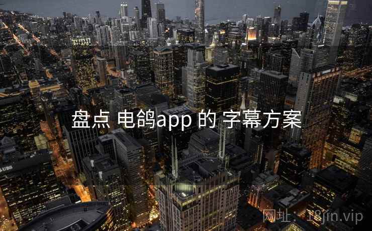 盘点 电鸽app 的 字幕方案